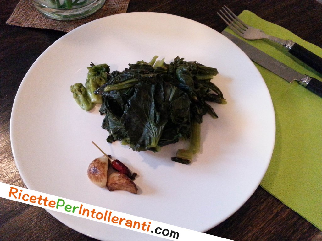 ricette per intolleranti, cime di rapa