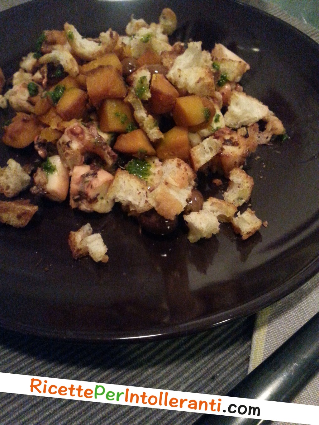 POLPO, ZUCCA, RICETTE PER INTOLLERANTI ALIMENTARI